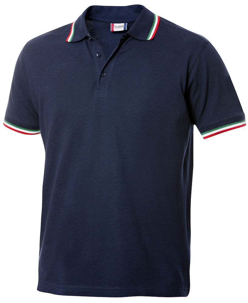 Polo unisex con tricolore